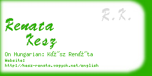 renata kesz business card